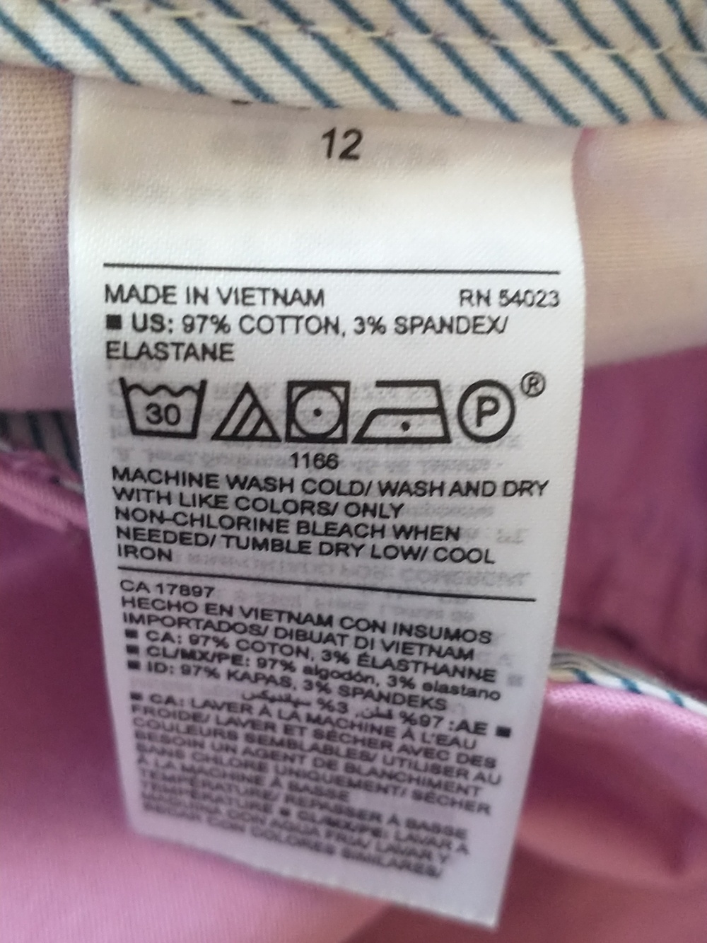 NWT Old Navy Everyday Cotton Short 12 - Picture 3 of 4